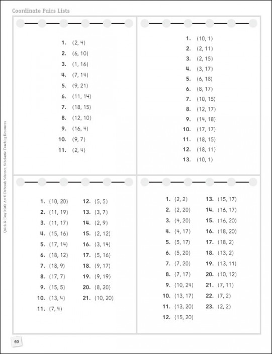 Mystery Graph Worksheets